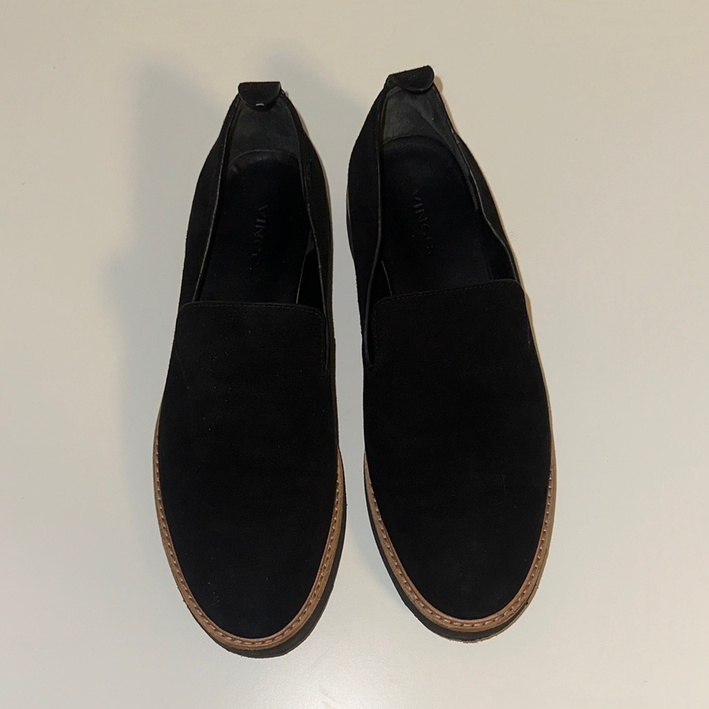 Vince Women's Black Suede Loafers